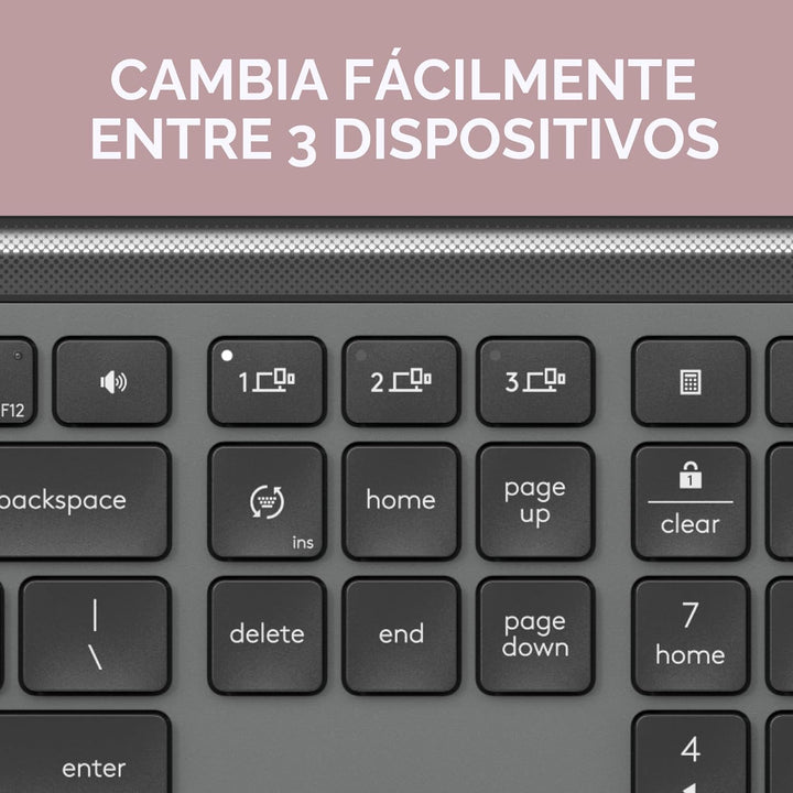 Logitech MK955 Signature - Combo de teclado y mouse inalámbricos, p...