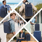Lixiin Mochila para laptop para hombre, mochila de viaje expandible...