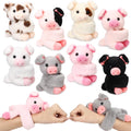 Liliful Paquete de 8 pulseras de peluche para niños, diseño de cerdo