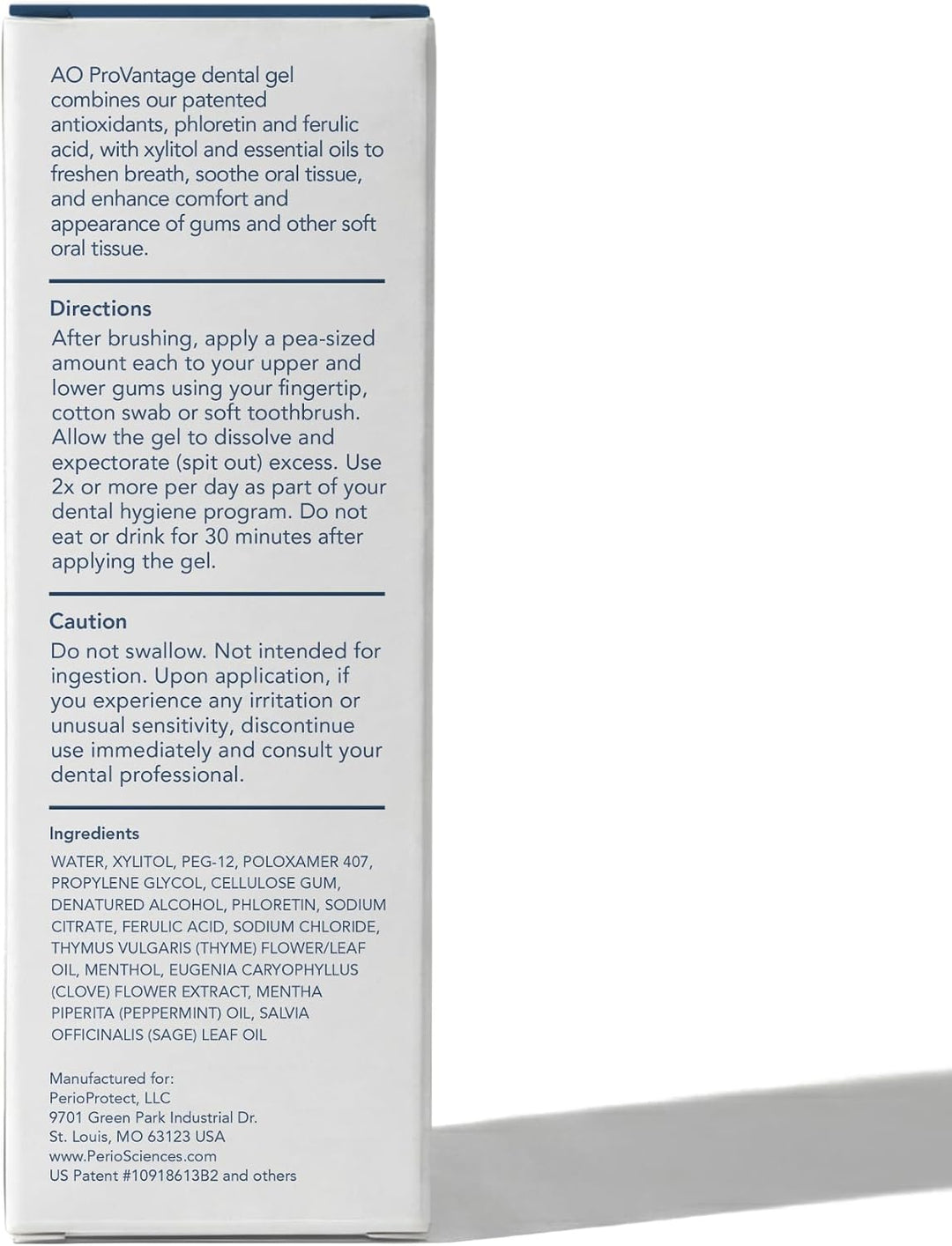 Gel dental PerioSciences AO ProVantage con antioxidantes \u2013 Gel...