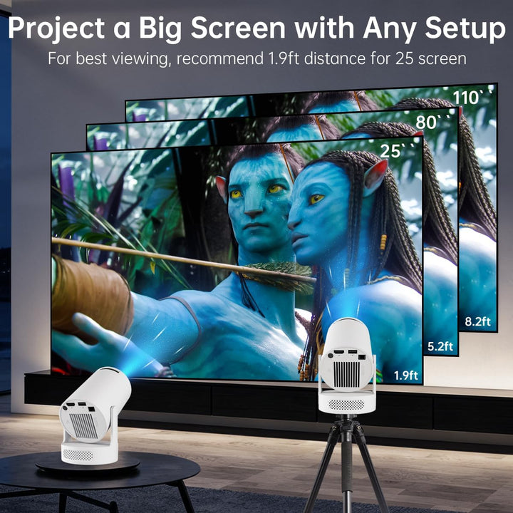 HY300 PRO Proyector con Android 11, soporte 4K 1080P Full HD, 160 A...
