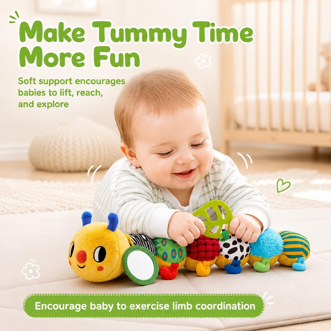 JoyCat Oruga sensorial para bebé, juguete para bebés de 6 a 12 mese...