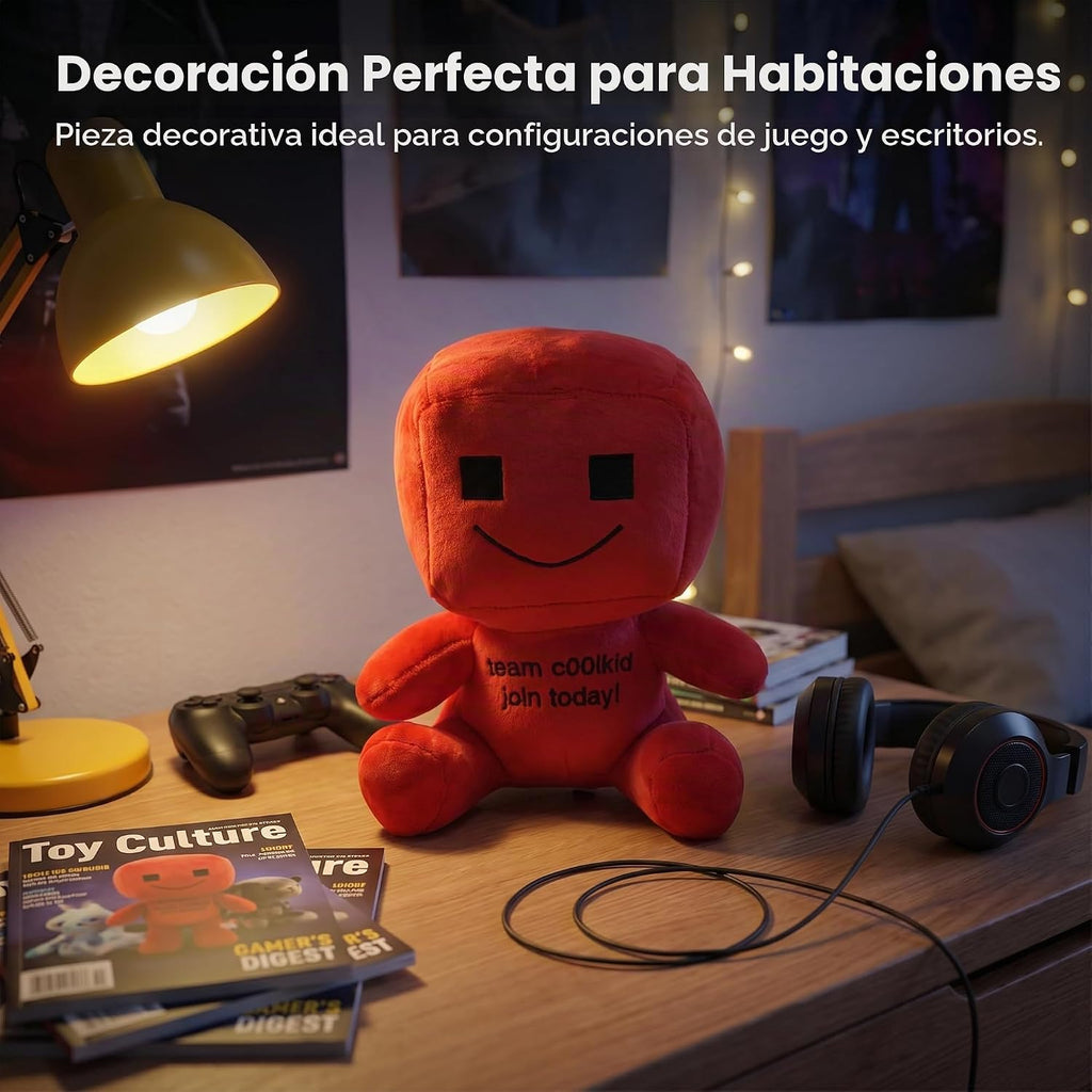 Peluche azul de 8 pulgadas, almohada de personaje rellena, apta para decoración del hogar, regalo coleccionable, perfecta para entusiastas de los videojuegos, niños y adultos.