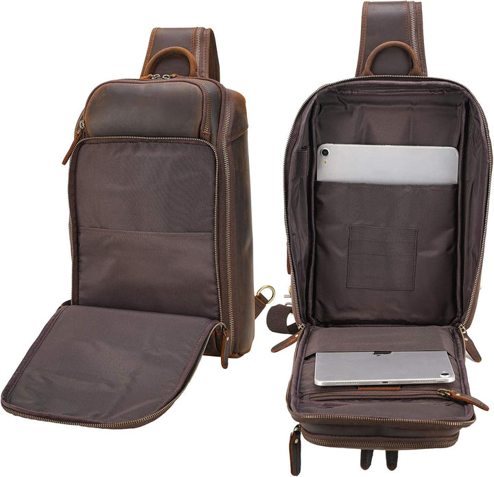 Polare - Bolso bandolera estilo moderno para hombre, para viaje\/se...