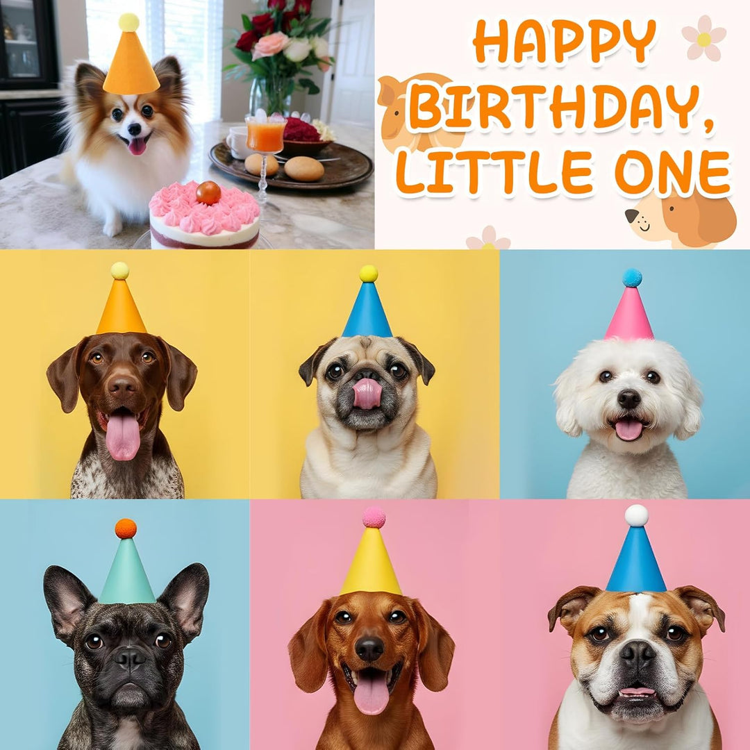 Grevosea 6 sombreros de fiesta de animales de peluche