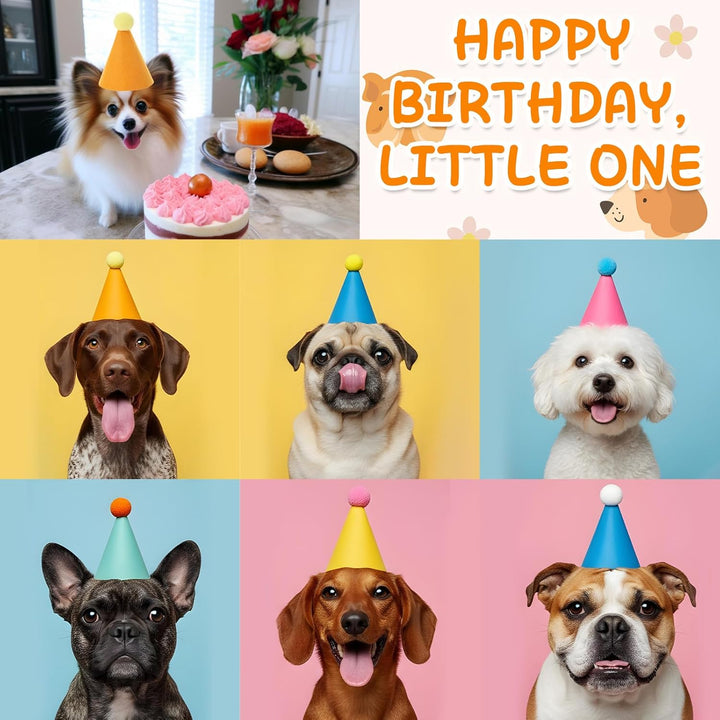 Grevosea 6 sombreros de fiesta de animales de peluche