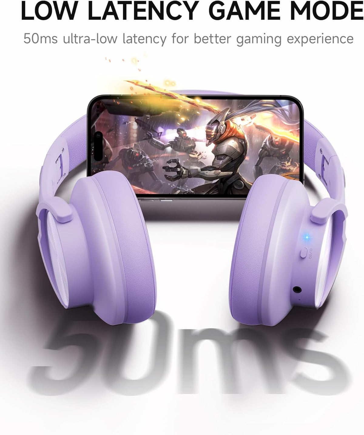 Picun B8 - Auriculares inalámbricos Bluetooth 120H, Púrpura