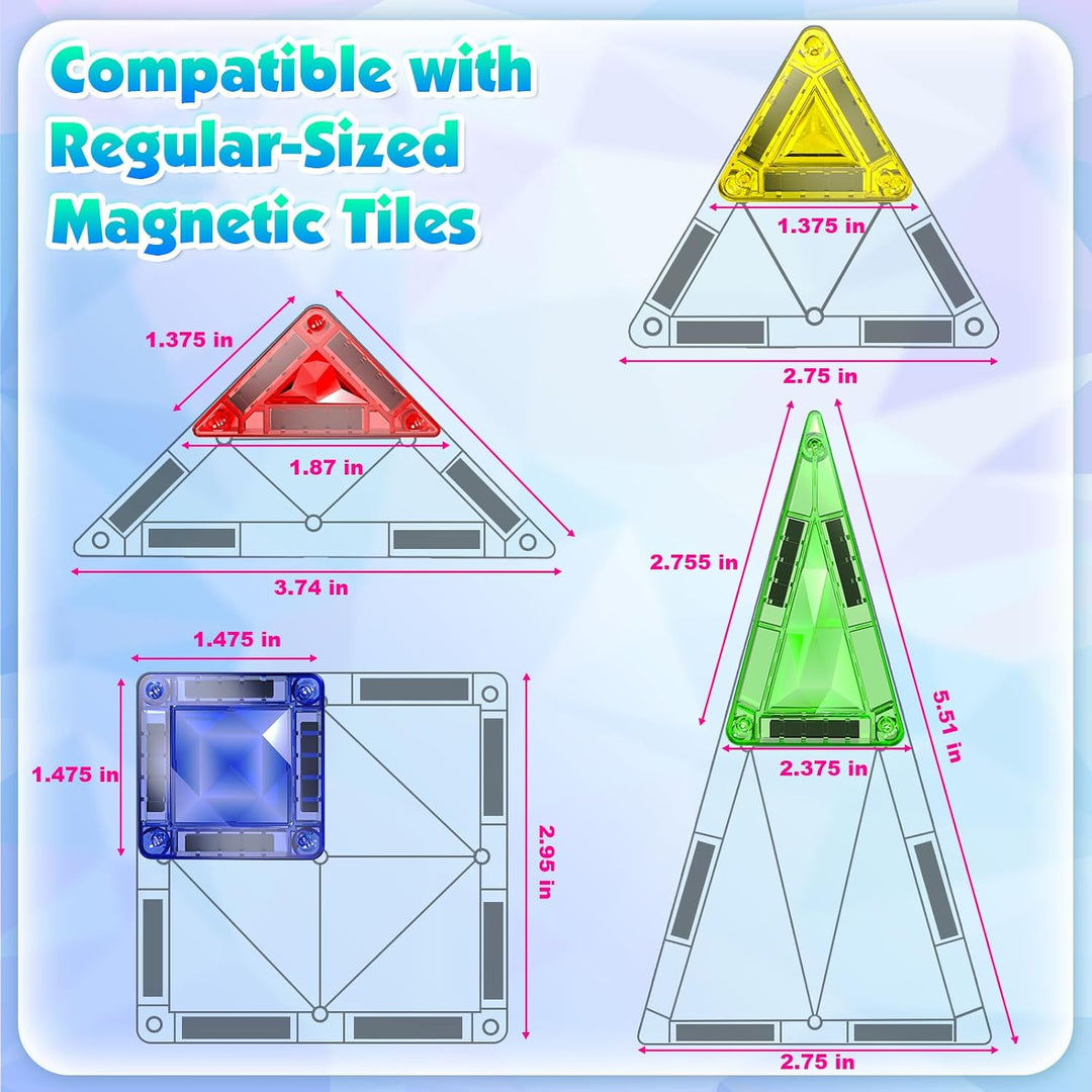 Mini azulejos magnéticos con textura de diamante con caja de hierro...