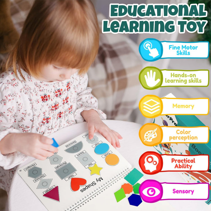 Libro de actividades para niños pequeños, juguetes Montessori para...