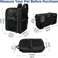 Apollo Walker Mochila transportadora de mascotas para gatos y perros grandes/pequeños, cachorros, características de seguridad y soporte de respaldo acolchado para viajes, senderismo, uso al aire