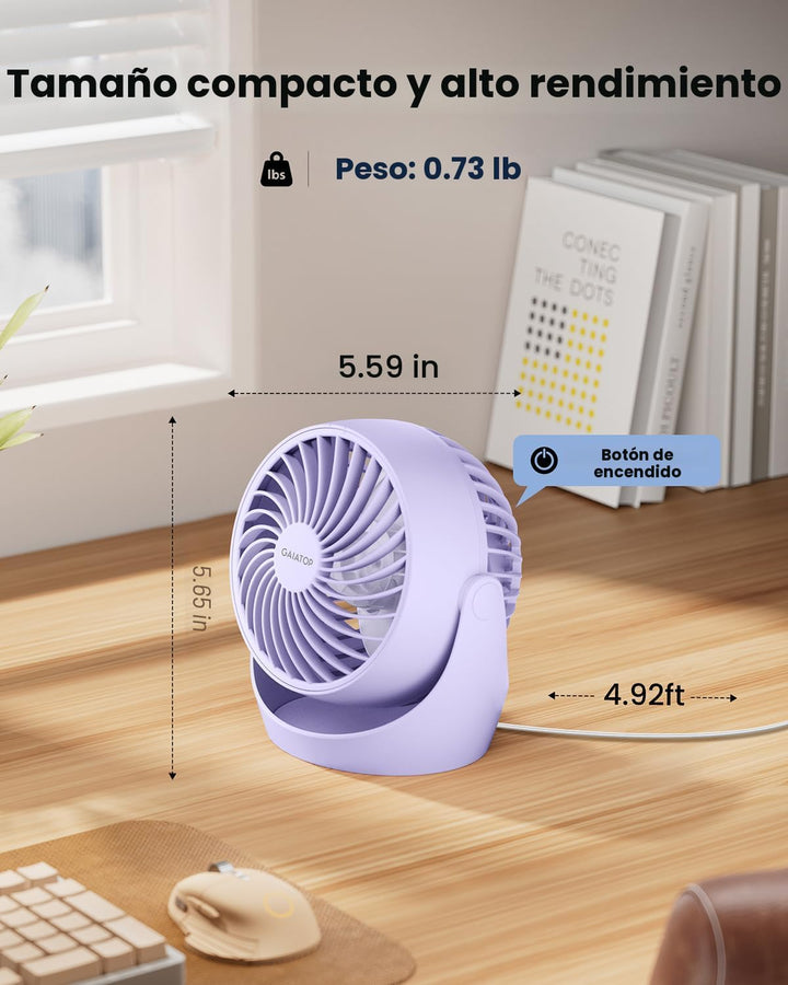 Gaiatop - Ventilador de escritorio, ventiladores eléctricos portáti...