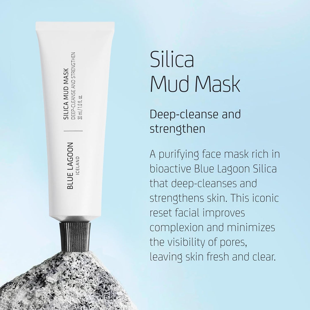 Blue Lagoon Skin Science - Mascarilla facial de sílice de limpieza...