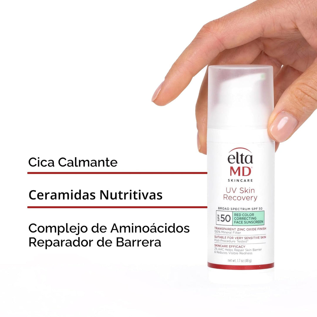 EltaMD Protector solar facial UV para recuperación de la piel con ó...