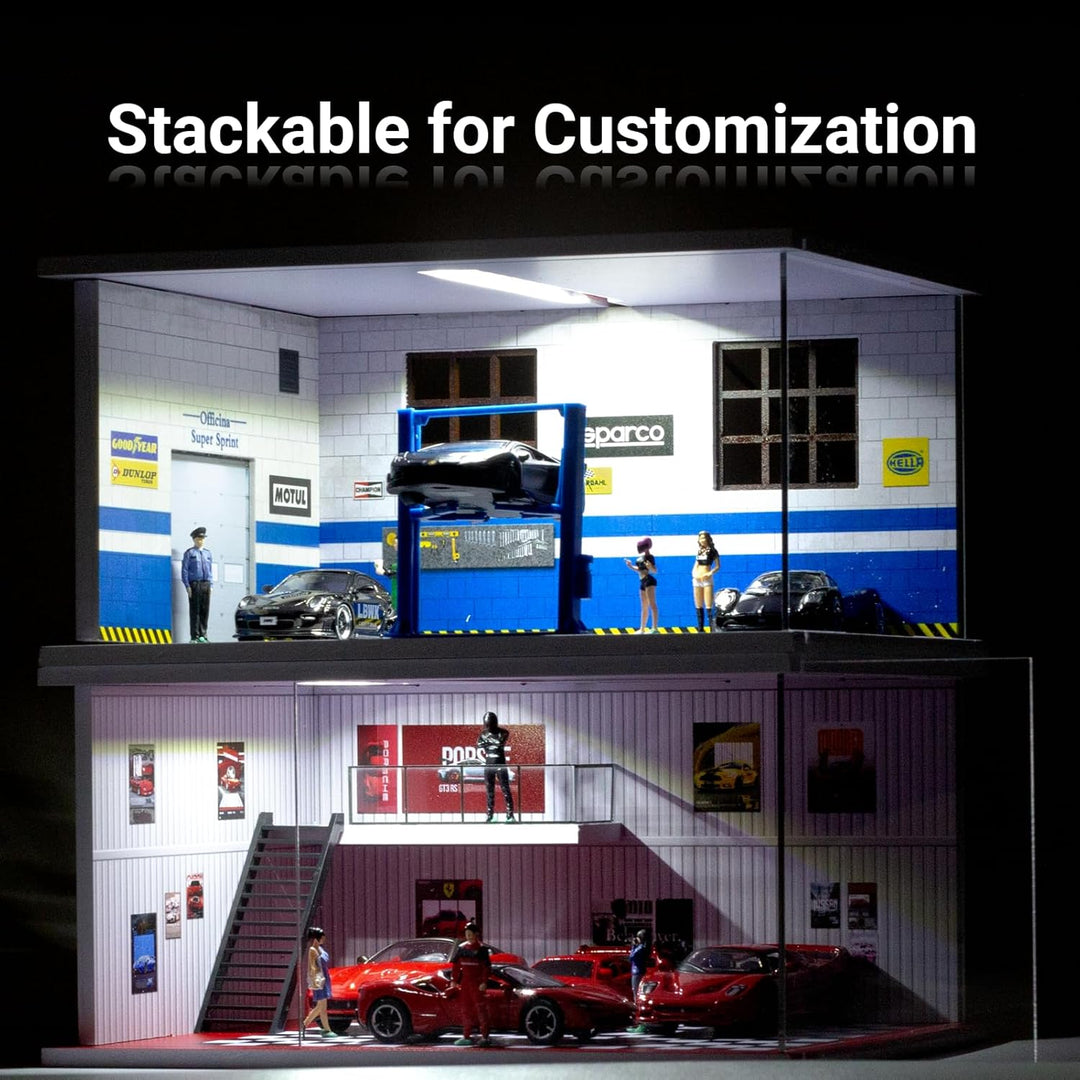 Vitrina de autos a escala 1/64 para exhibición y