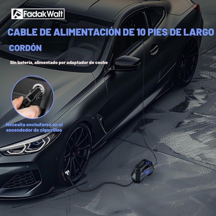 FADAKWALT Inflador de neumáticos, compresor de aire portátil, bomba...