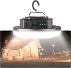 Lámpara Linternas de camping LED transparentes portátiles recargables, luz impermeable para exteriores con 5000 lm, linternas colgantes súper brillantes para carpas, toldos y emergencias al aire libre