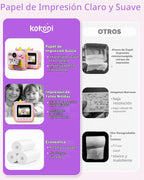 KOKODI Cámara de impresión instantánea para niños, cámaras para niños pequeños, regalos de cumpleaños de Navidad para niñas de 3 a 12 años, cámara de video digital imprimible instantánea para niños, juguetes para niñas de 5 a 7 años (rosa)