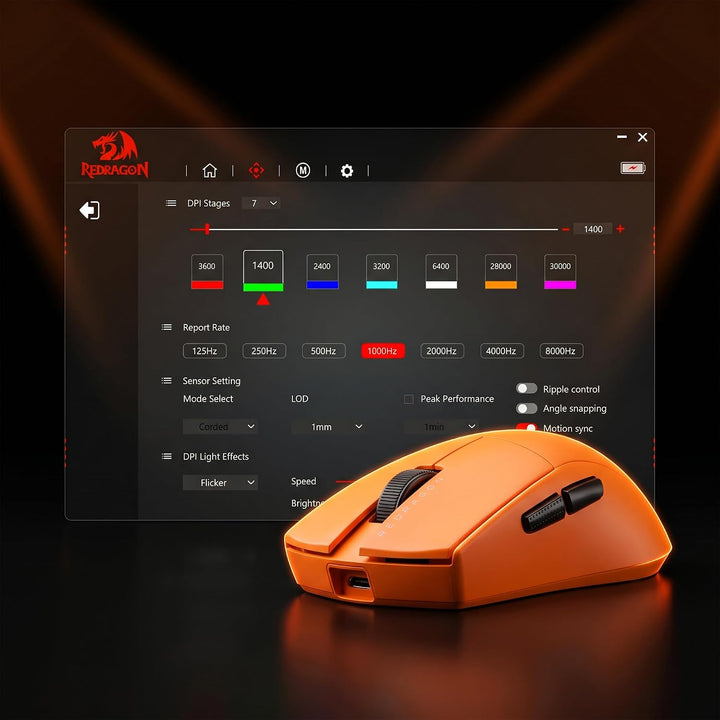 Redragon M916 ULT - Ratón inalámbrico para juegos con frecuencia de...