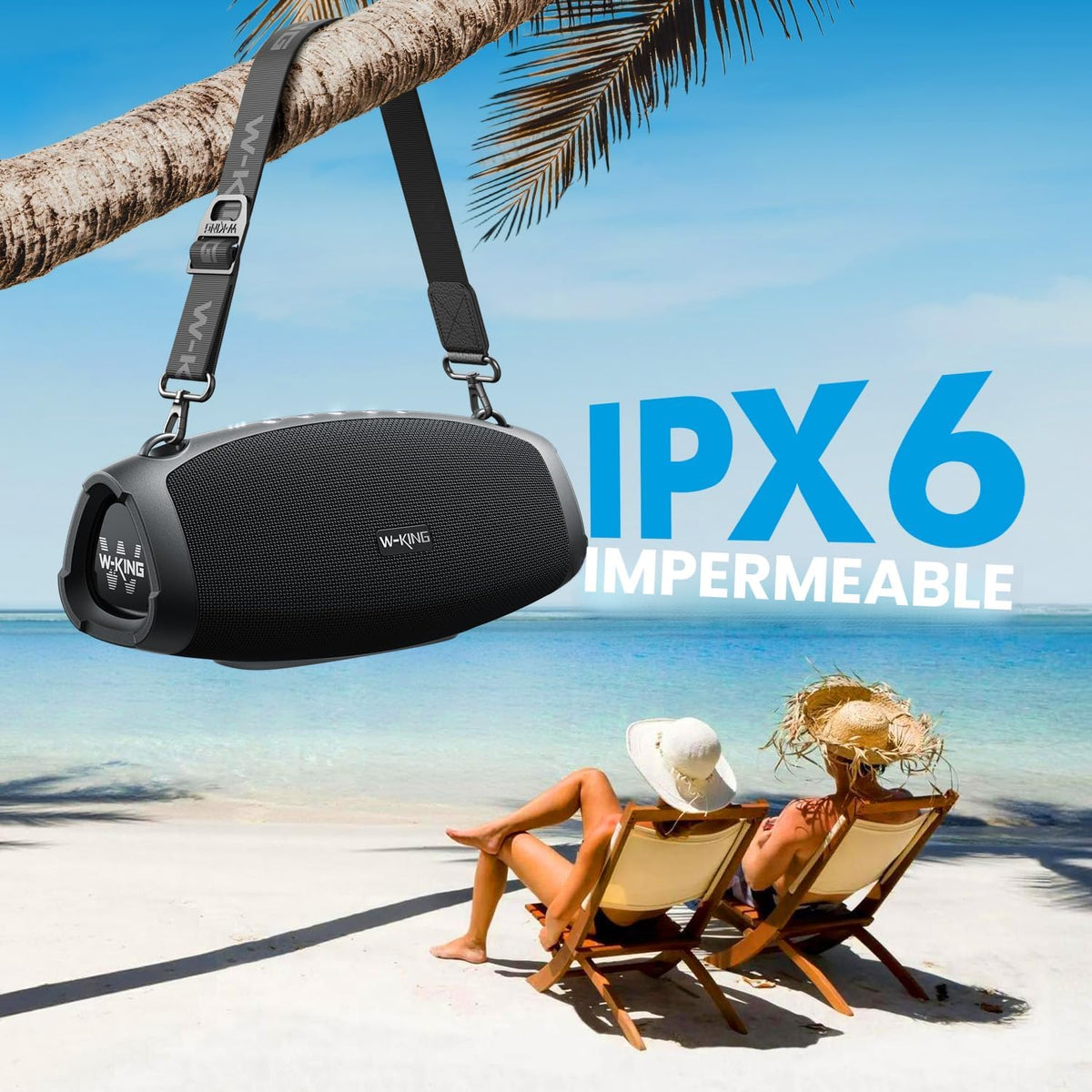 W-KING Altavoz Bluetooth Potente, Altavoces Portátiles Bluetooth In...