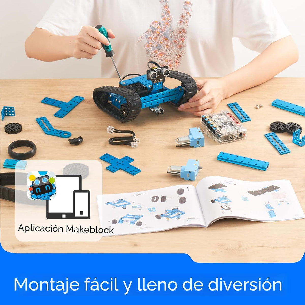 Set de robot educativo transformable mBot Ranger STEM de Makeblock, de bricolaje, kit de robot 3 en 1, Arduino, aprendizaje de código Scratch 2.0, para aprender código, robótica, electrónica y divertirse