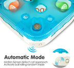 Migipaws Juguete interactivo 7 en 1 para gatos activado por movimiento, reemplazos incluidos con bola de gato de rebote automático, varita de palmera de pluma,