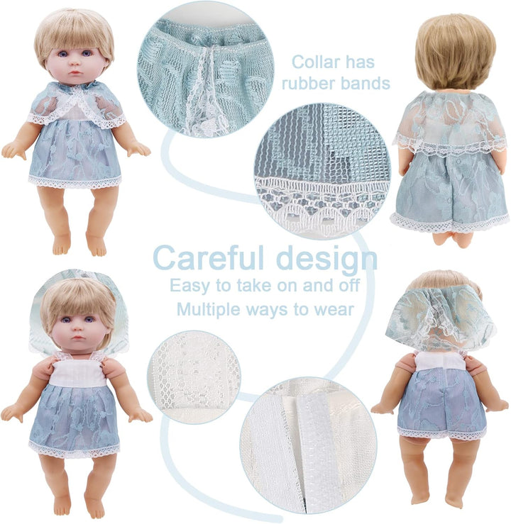 Regalo de ropa y accesorios para muñecas: 8 piezas de ropa de muñec...
