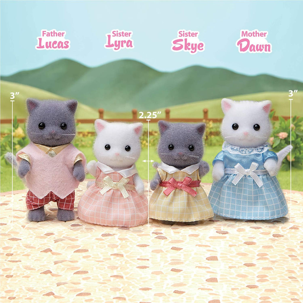 Calico Critters - Persian Cat Family - Juguetes coleccionables en miniatura