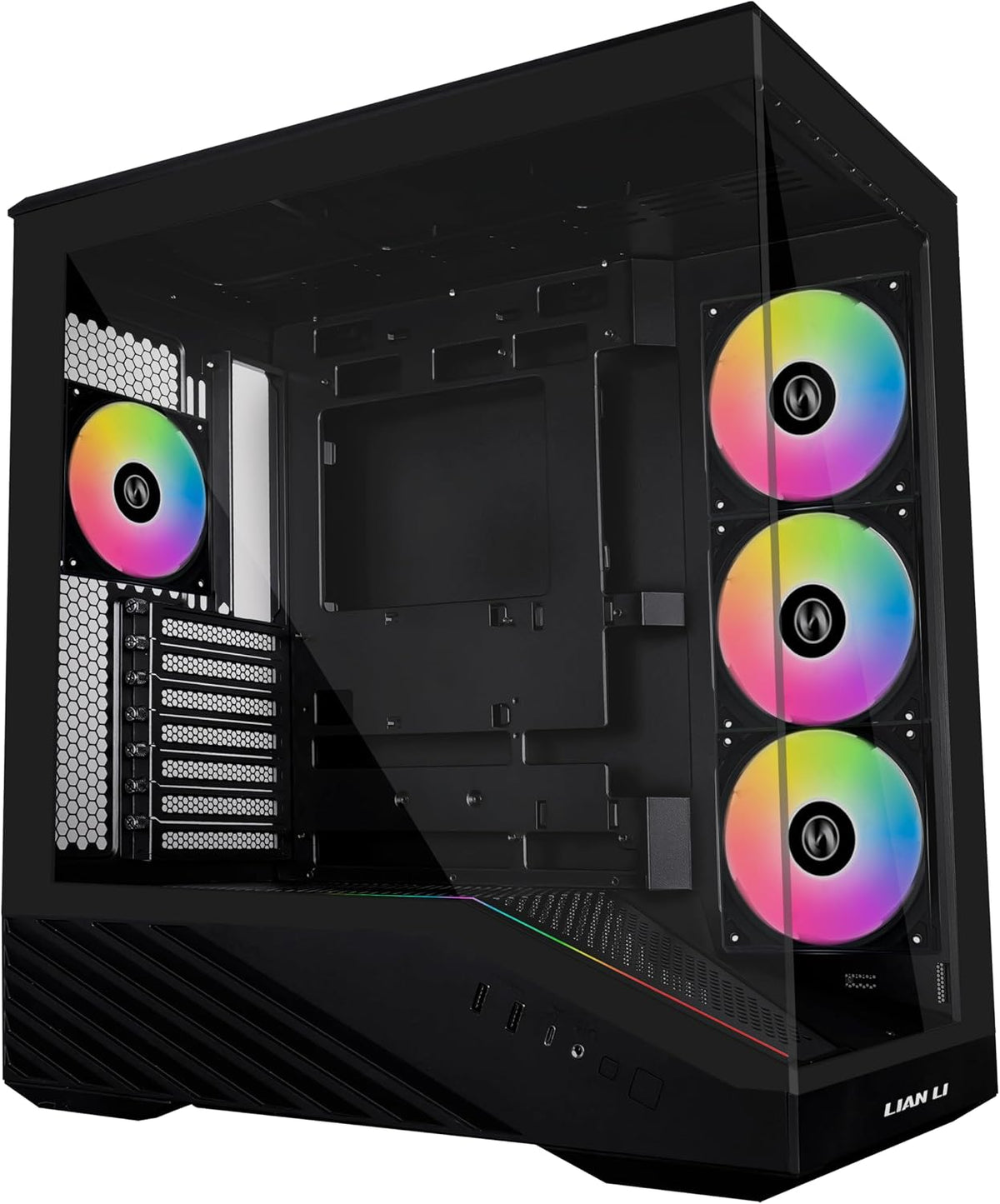 Lian Li V100 ATX Carcasa de PC de Torre Media, 4 x 120mm Ventilador...
