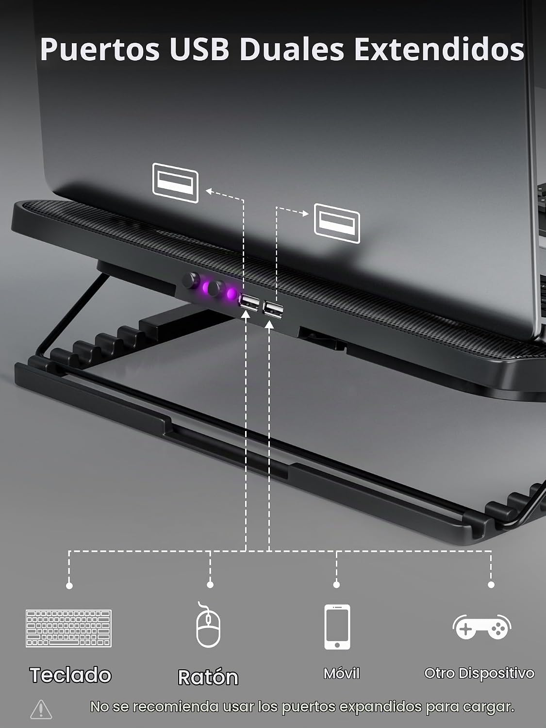 Kootek Almohadilla de enfriamiento para laptop, enfriador de laptop...