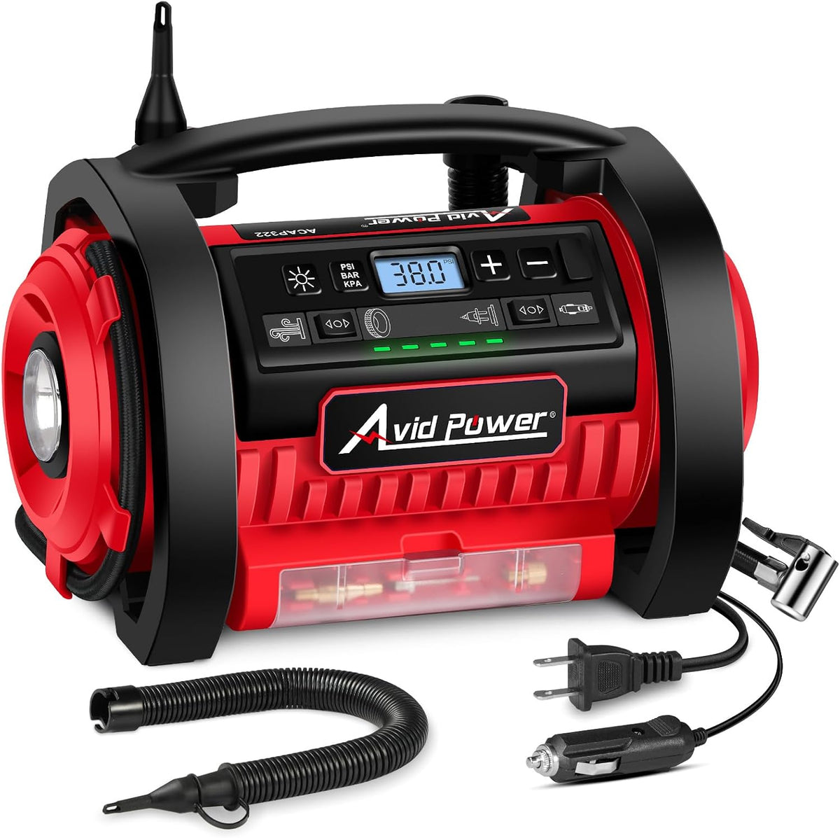 AVID POWER Inflador de neumáticos, compresor de aire portátil, bomb...