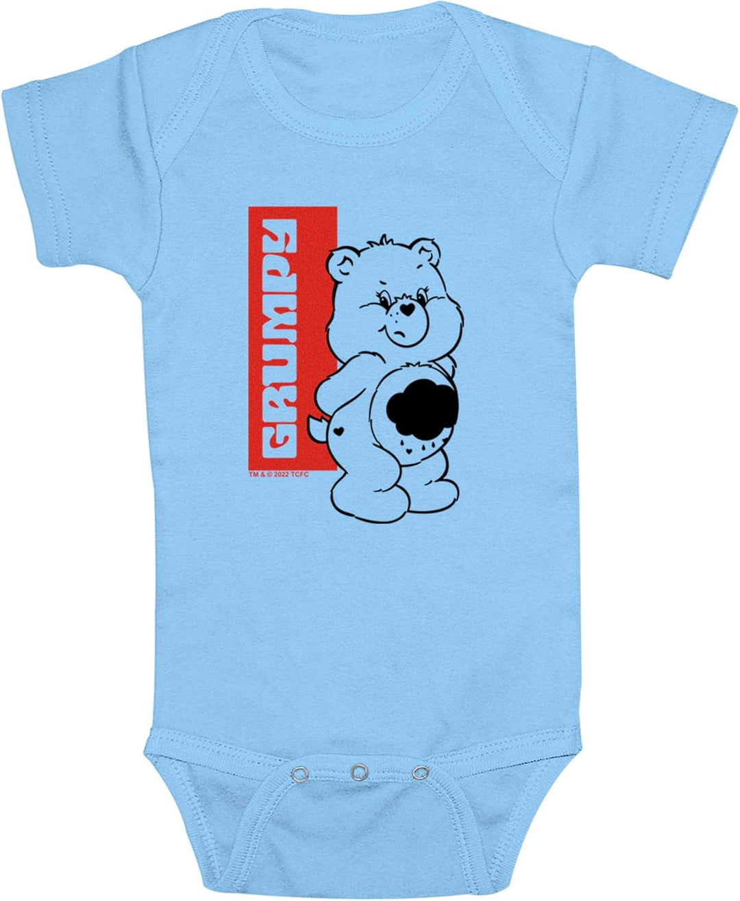 Fifth Sun Infants Care Bears Grumpy Bear Box Logo Onesie