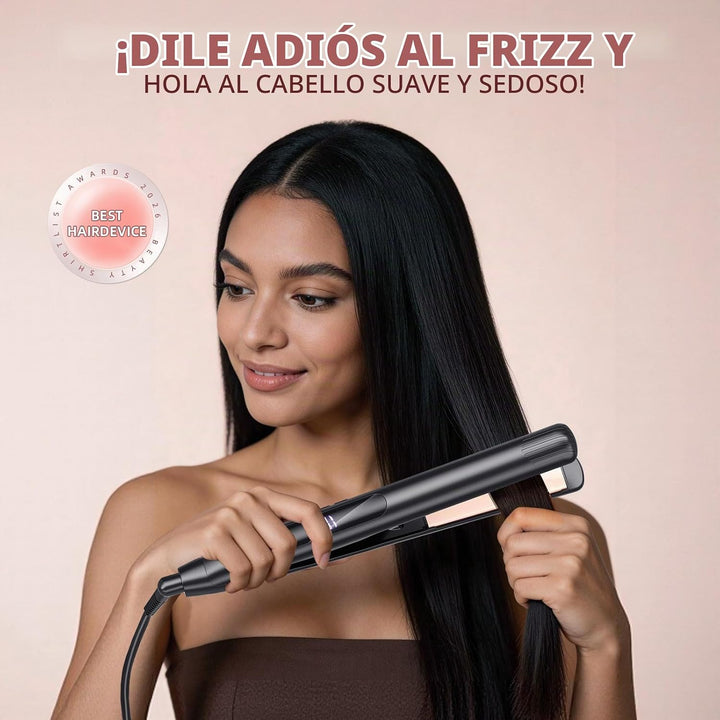 Plancha para el cabello, plancha plana de 1 pulgada de titanio y ce...