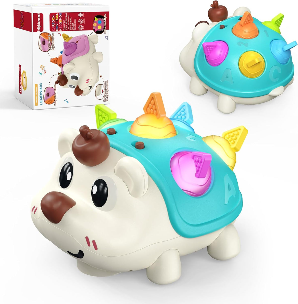 Juguetes para bebés y niños pequeños erizo, juguetes en movimiento con