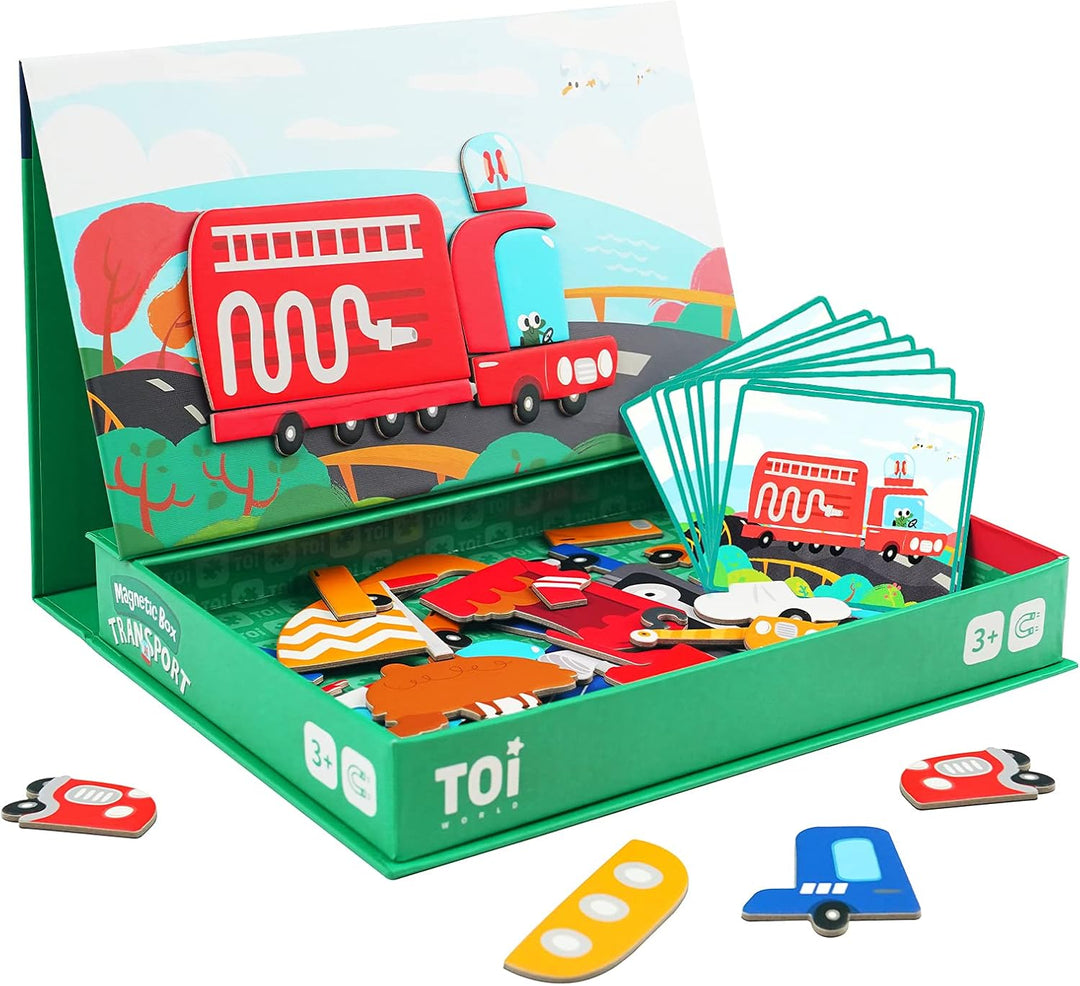 Toi Juguetes magnéticos para niños, cajas de rompecabezas magnética...