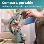 Philips Beauty Serie 5000 - Afeitadora eléctrica y peluquera personal para mujer, inalámbrica y compacta, cabeza hipoalergénica, depilación suave y rápida, fácil retoques, verde menta, BRR474/00