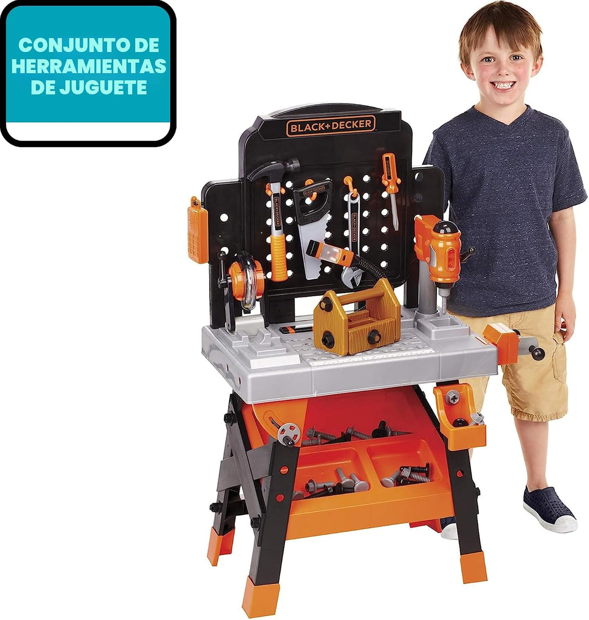 negro y Decker Junior Taller herramientas batería (caja cerrada) [Amazon Exclusivo].