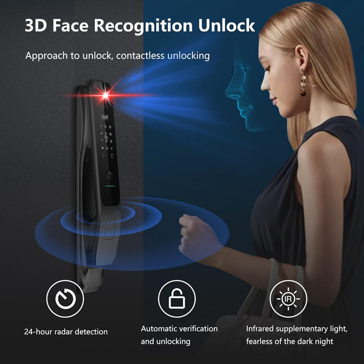 Jacchozhi Cerradura Inteligente de Reconocimiento Facial