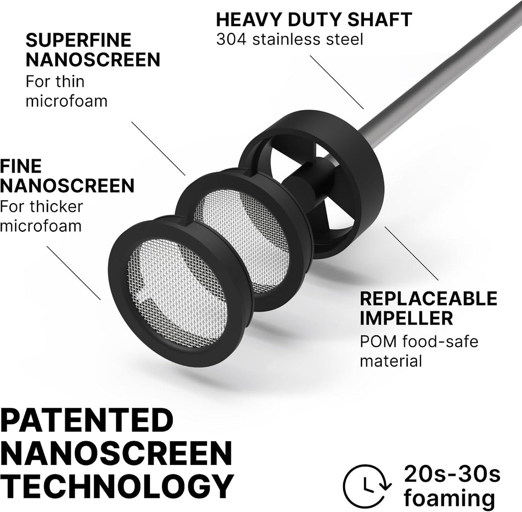 Subminimal Espumador de leche de litio NanoFoamer Espumador de mano