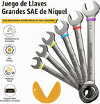 Juego de llaves SAE grandes de 15/16"-1-1/4", juegos de