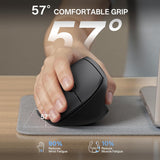 PHILIPS SPK7628 - Mouse ergonómico \u2013 Ratón vertical con 800\/1...