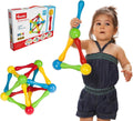 Goobi Juego de construcción de 40 piezas de bloques de construcción grandes, juego de desarrollo, palos magnéticos, colores de aprendizaje, creatividad, imaginación, rompecabezas 3D, juguetes