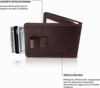 Kings Loot Cartera para hombres, bloqueo RFID, bolsillo para efectivo