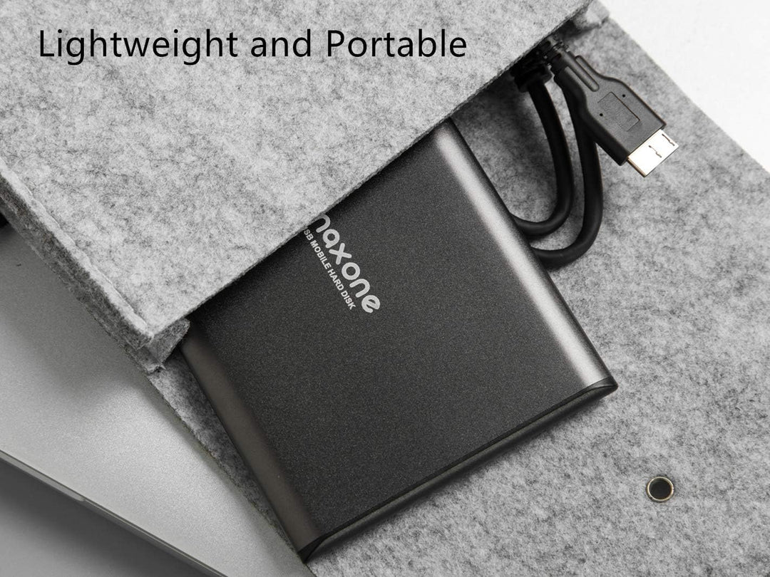 Maxone Disco duro externo portátil ultradelgado de 1 TB HDD USB 3.0...