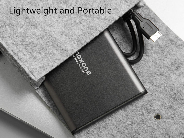 Maxone Disco duro externo portátil ultradelgado de 1 TB HDD USB 3.0...