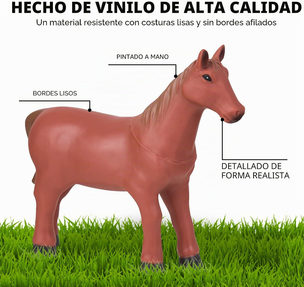 Conjunto de 8 figuras de animales de granja jumbo de Learning Minds