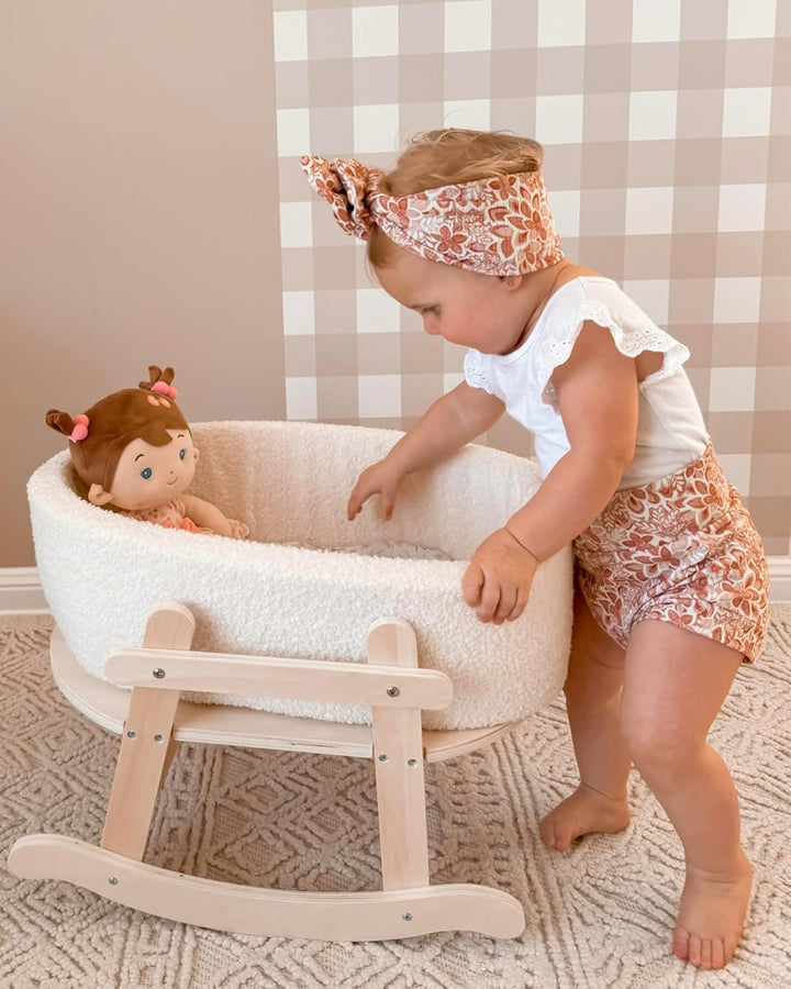 LeyaDoll Muñeca de bebé suave de felpa (40.6 cm), mi primera muñeca...