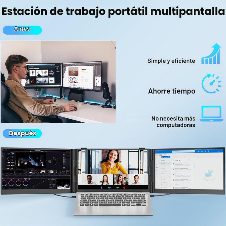 KEFEYA Extensor de pantalla para laptop de 14.2 pulgadas, 2.2 libra...