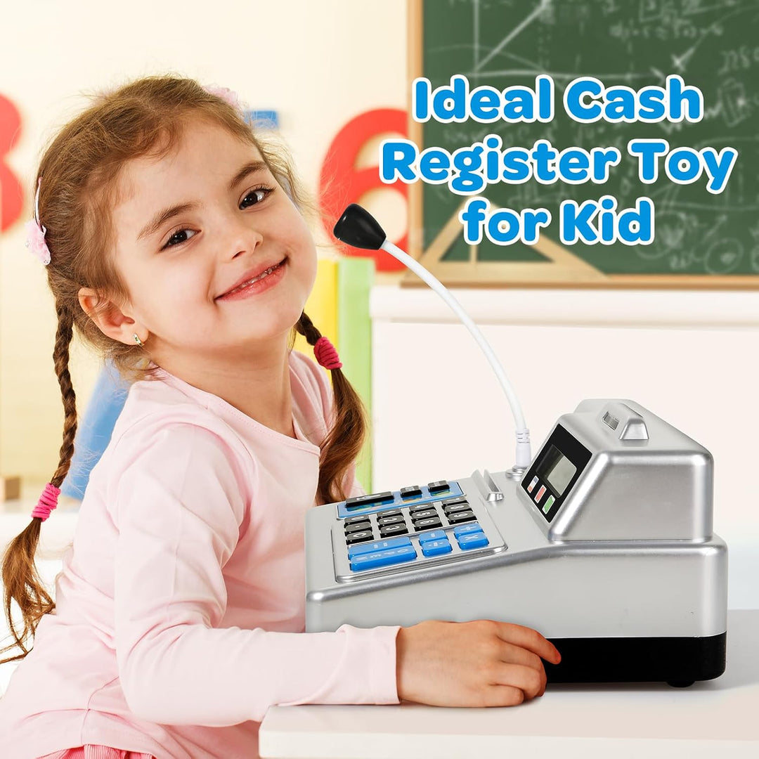 Calculadora de caja registradora \u2013 Caja registradora de juguet...