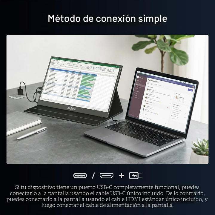 InnoView Monitor portátil 2K para portátil 15.6 "2560 × 1440 QH...