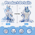 Juego de figuras de niña de estilo anime, 4 piezas de bonitas figuras de personajes sentados, figuras coleccionables de PVC de 5.1 a 5.9 pulgadas, decoración de escritorio para fanáticos y